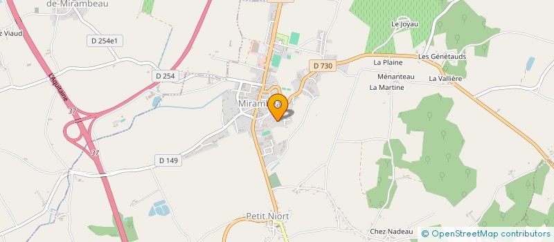 localisation de l'entreprise MONSIEUR CHRISTOPHER CHAUBENIT  MIRAMBEAU