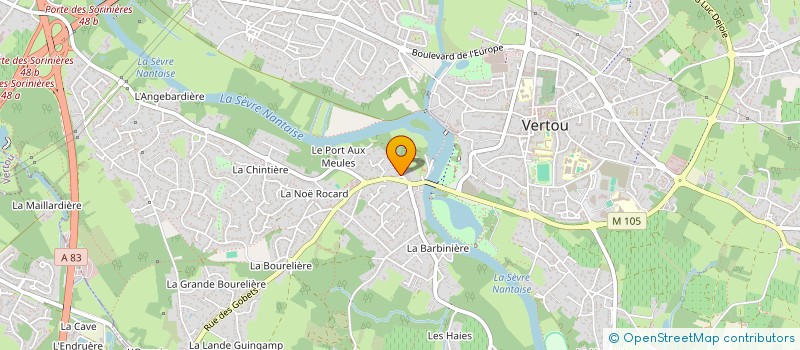 localisation de l'entreprise MONSIEUR CHRISTOPHER CHIRON  VERTOU