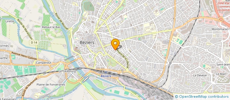 localisation de l'entreprise MONSIEUR CHRISTOPHER CHOLVY  BEZIERS