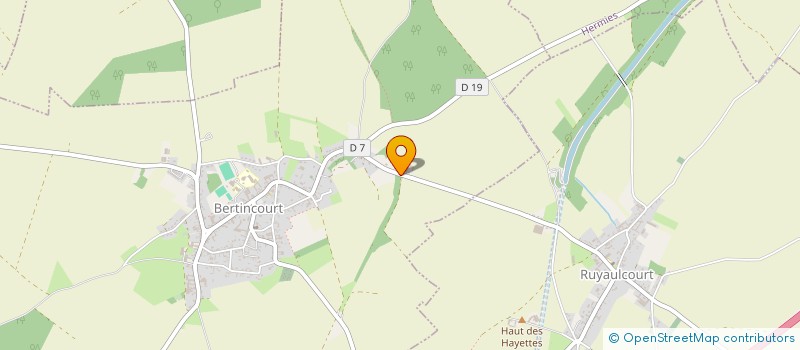 localisation de l'entreprise MONSIEUR CHRISTOPHER CHOQUET  BERTINCOURT