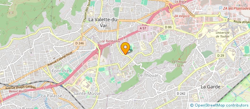 localisation de l'entreprise MONSIEUR CHRISTOPHER CROCHEMORE  LA VALETTE DU VAR