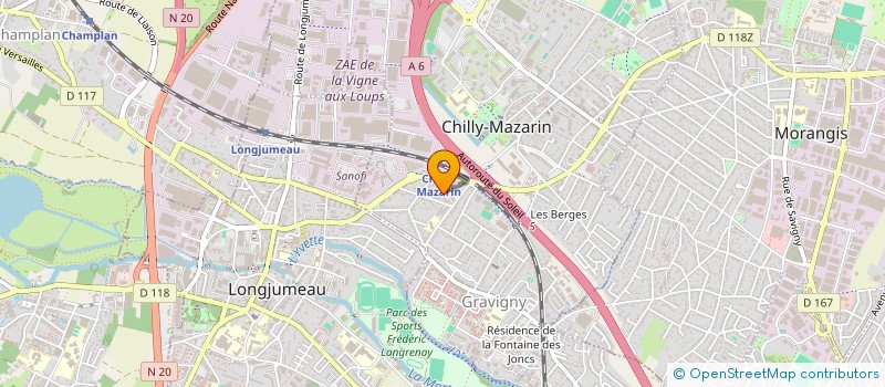 localisation de l'entreprise MONSIEUR CHRISTOPHER CUVELIER à CHILLY-MAZARIN