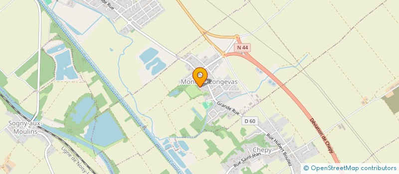 localisation de l'entreprise MONSIEUR CHRISTOPHER DALLENNES  MONCETZ-LONGEVAS