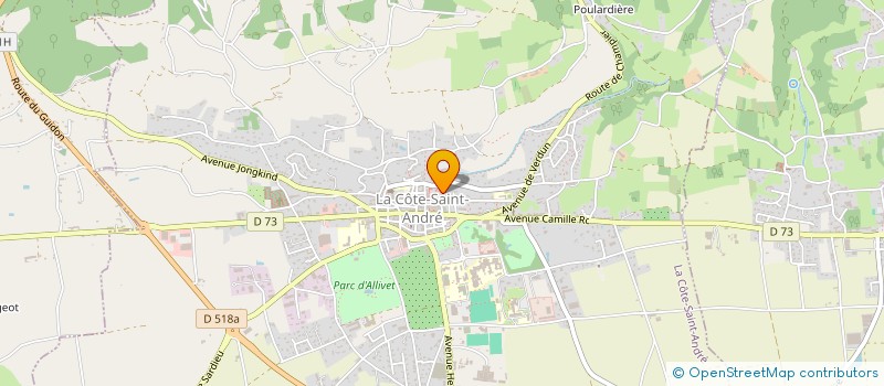 localisation de l'entreprise MONSIEUR CHRISTOPHER DE ALMEIDA  LA COTE-SAINT-ANDRE