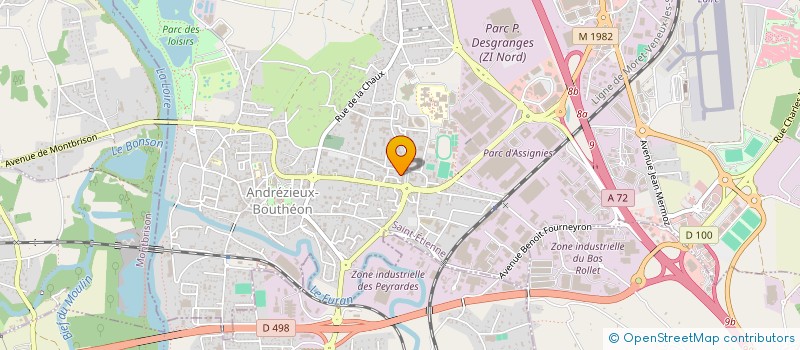 localisation de l'entreprise MONSIEUR CHRISTOPHER DEBISE  ANDREZIEUX-BOUTHEON