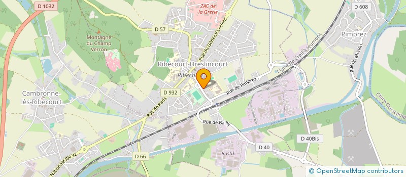 localisation de l'entreprise MONSIEUR CHRISTOPHER DEBRIGODE  RIBECOURT-DRESLINCOURT