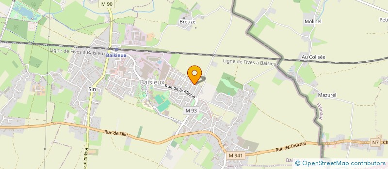 localisation de l'entreprise MONSIEUR CHRISTOPHER DEBUCK  BAISIEUX