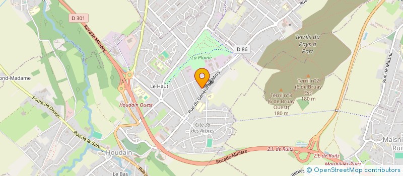 localisation de l'entreprise MONSIEUR CHRISTOPHER DECQUE  HOUDAIN