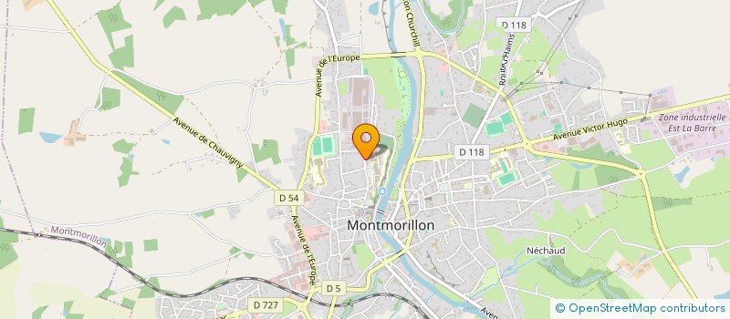 localisation de l'entreprise MONSIEUR CHRISTOPHER DECRUCQ  MONTMORILLON