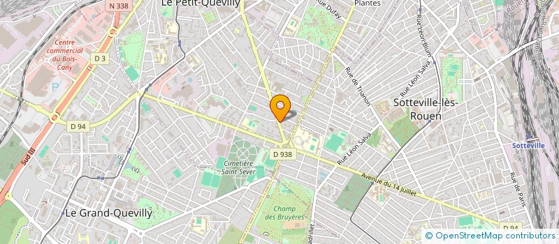 localisation de l'entreprise MONSIEUR CHRISTOPHER DELANGE  LE PETIT-QUEVILLY