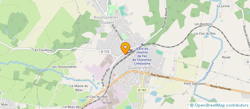 localisation de l'entreprise MONSIEUR CHRISTOPHER DELHOMME à TERRES-DE-HAUTE-CHARENTE