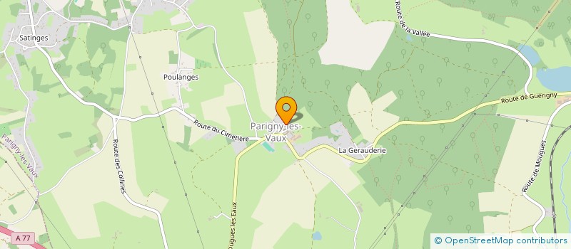 localisation de l'entreprise MONSIEUR CHRISTOPHER DEMARTEAU à PARIGNY-LES-VAUX