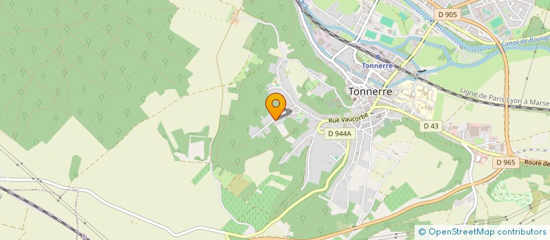 localisation de l'entreprise MONSIEUR CHRISTOPHER DERVIN  TONNERRE