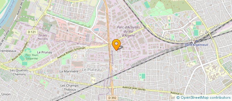 localisation de l'entreprise MONSIEUR CHRISTOPHER DESCHAMPS  ARGENTEUIL