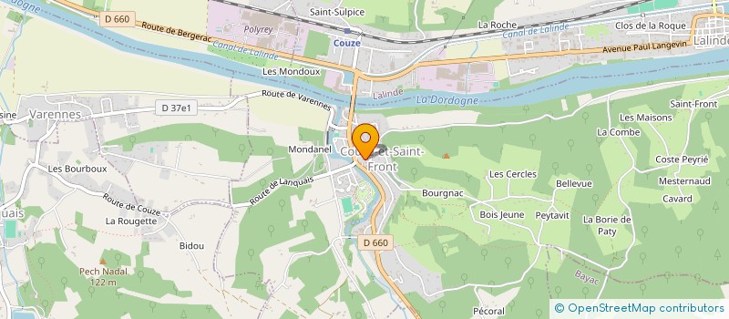 localisation de l'entreprise MONSIEUR CHRISTOPHER DHERUELLE  COUZE-ET-ST-FRONT