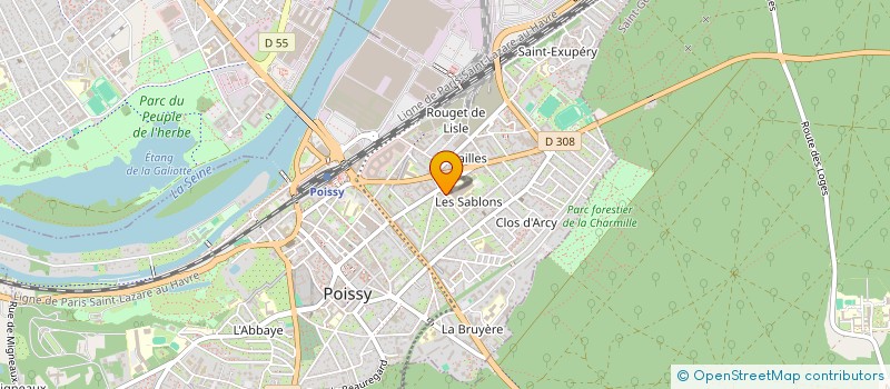 localisation de l'entreprise MONSIEUR CHRISTOPHER DOMINIQUE  POISSY