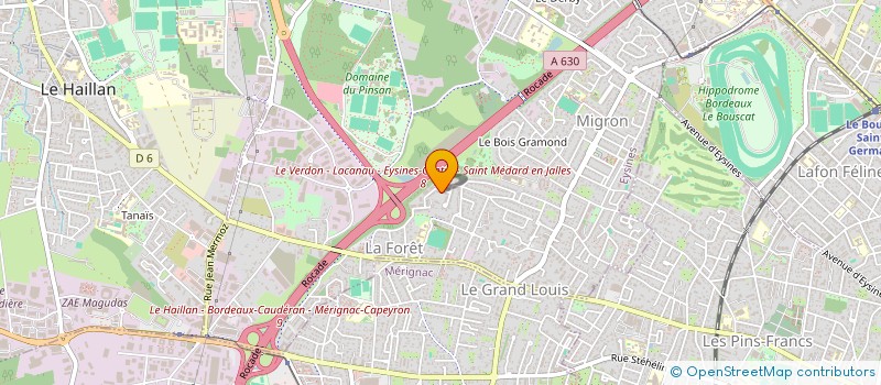 localisation de l'entreprise MONSIEUR CHRISTOPHER DOS SANTOS à EYSINES