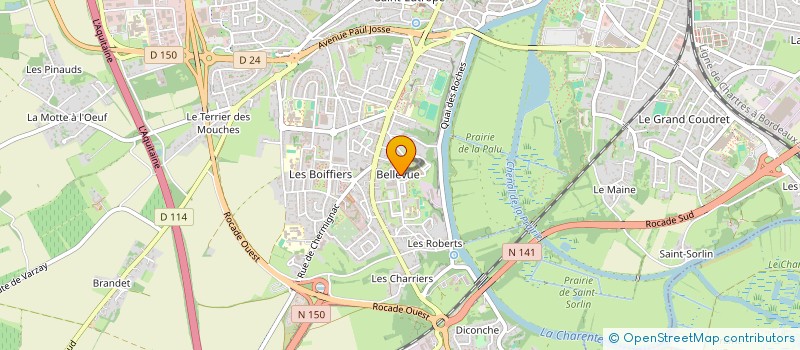 localisation de l'entreprise MONSIEUR CHRISTOPHER DOUBLET  SAINTES