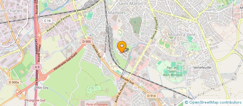 localisation de l'entreprise MONSIEUR CHRISTOPHER DROULIN  PERPIGNAN