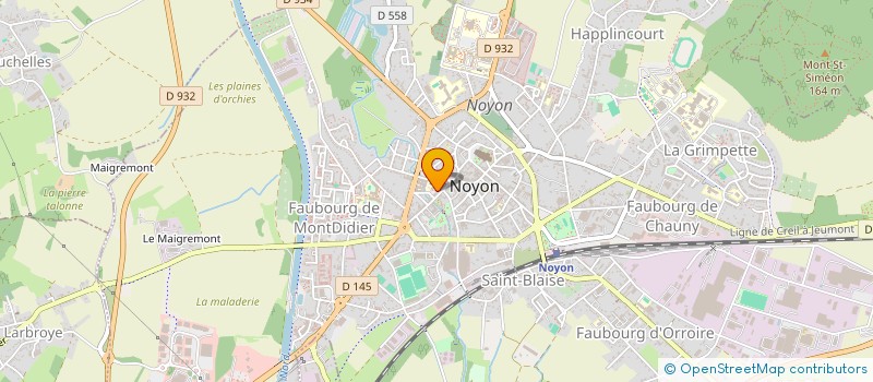 localisation de l'entreprise MONSIEUR CHRISTOPHER DUBOIS  NOYON