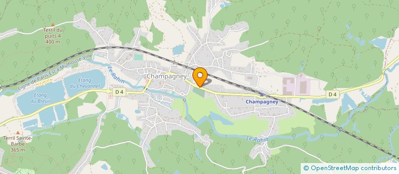 localisation de l'entreprise MONSIEUR CHRISTOPHER DUJON  CHAMPAGNEY