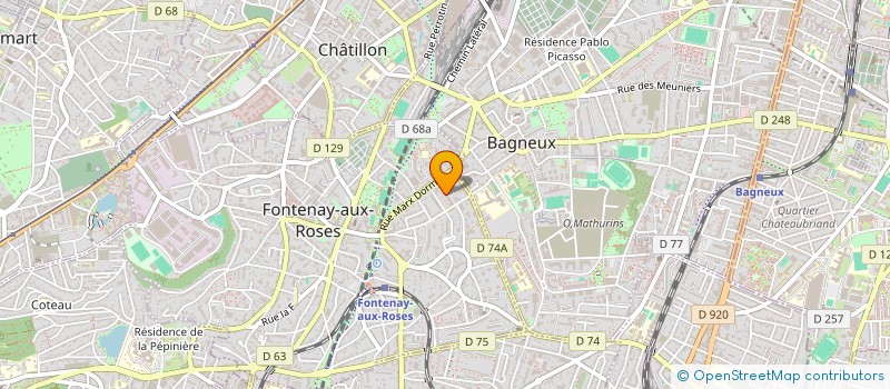 localisation de l'entreprise MONSIEUR CHRISTOPHER ETIENNE  FONTENAY-AUX-ROSES