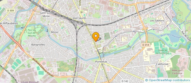 localisation de l'entreprise MONSIEUR CHRISTOPHER EUSTACHE  LE MANS