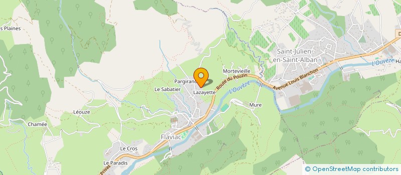 localisation de l'entreprise MONSIEUR CHRISTOPHER FAURE  FLAVIAC