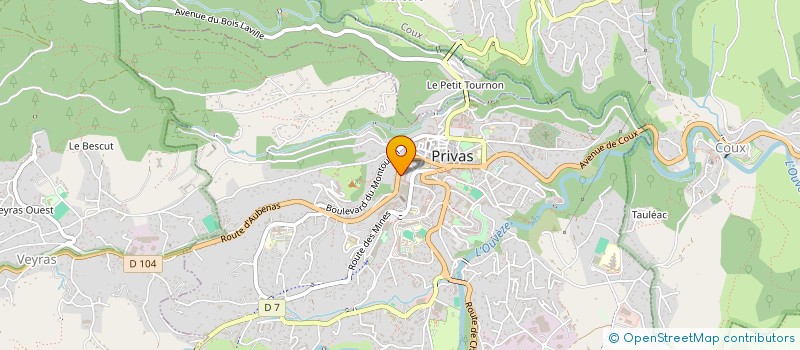 localisation de l'entreprise MONSIEUR CHRISTOPHER FAURE  PRIVAS