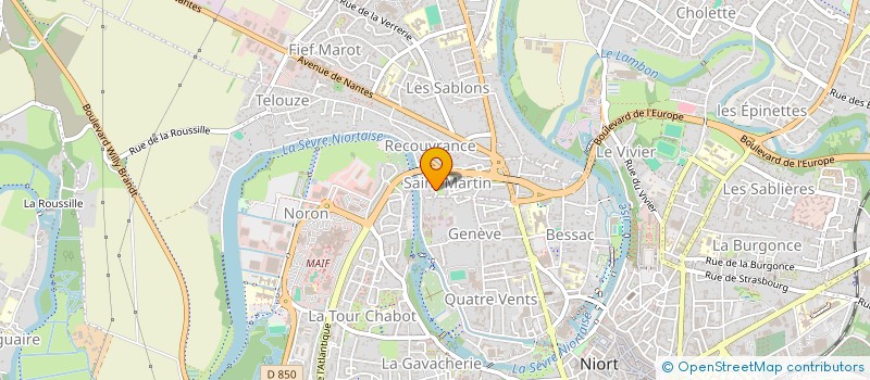 localisation de l'entreprise MONSIEUR CHRISTOPHER FERNANDES à NIORT