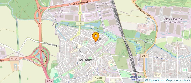 localisation de l'entreprise MONSIEUR CHRISTOPHER FERREIRA ALVES  LIEUSAINT