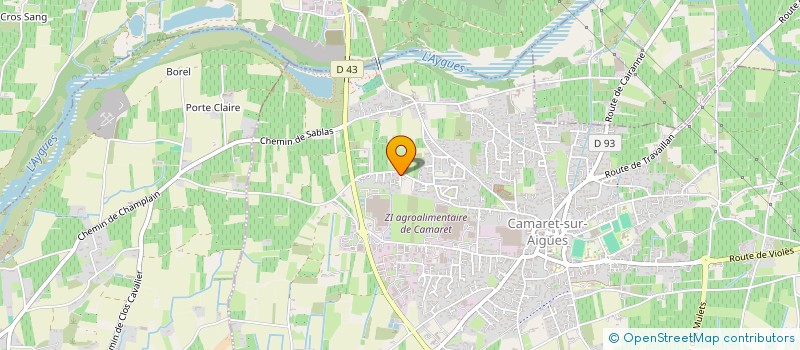 localisation de l'entreprise MONSIEUR CHRISTOPHER FLORES RODRIGUEZ  CAMARET-SUR-AIGUES