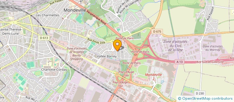 localisation de l'entreprise MONSIEUR CHRISTOPHER FORGET  MONDEVILLE