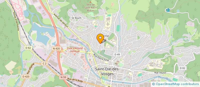 localisation de l'entreprise MONSIEUR CHRISTOPHER FRANTZ à SAINT-DIE-DES-VOSGES