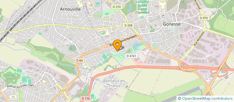 localisation de l'entreprise MONSIEUR CHRISTOPHER FRIAS  GONESSE