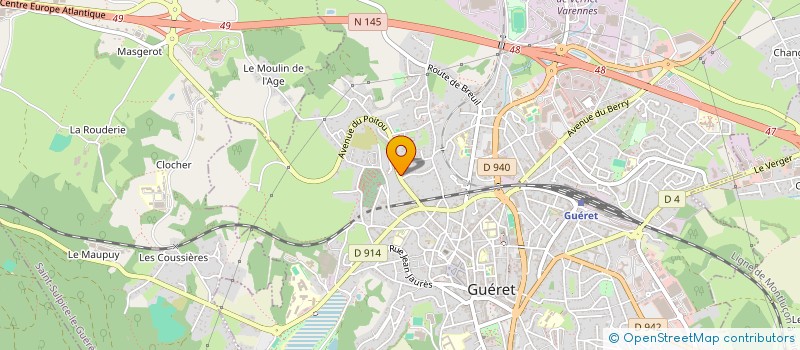 localisation de l'entreprise MONSIEUR CHRISTOPHER GALVEZ à GUERET