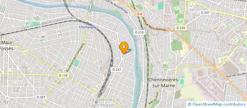 localisation de l'entreprise MONSIEUR CHRISTOPHER GARCIA à CHAMPIGNY-SUR-MARNE