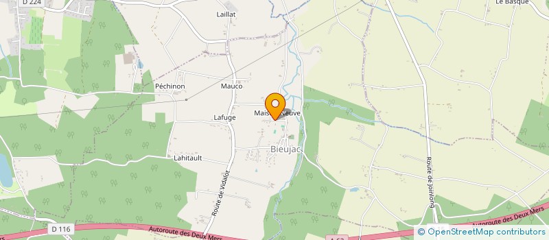 localisation de l'entreprise MONSIEUR CHRISTOPHER GARRIGUES  BIEUJAC