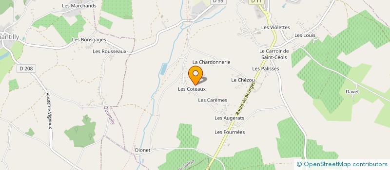 localisation de l'entreprise MONSIEUR CHRISTOPHER GAUMAIN  MENETOU-SALON