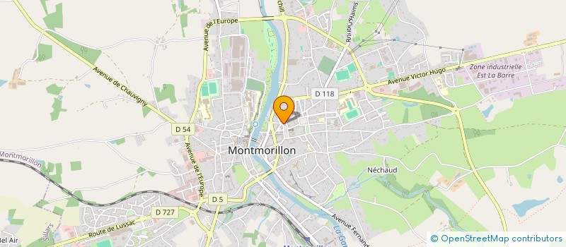 localisation de l'entreprise MONSIEUR CHRISTOPHER GRELET  MONTMORILLON
