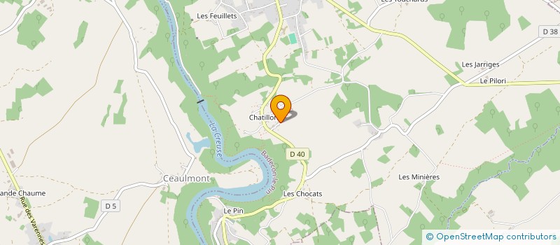 localisation de l'entreprise MONSIEUR CHRISTOPHER GROSSET à BADECON-LE-PIN