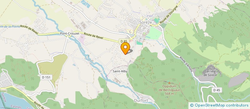 localisation de l'entreprise MONSIEUR CHRISTOPHER GUEZ  SOREZE