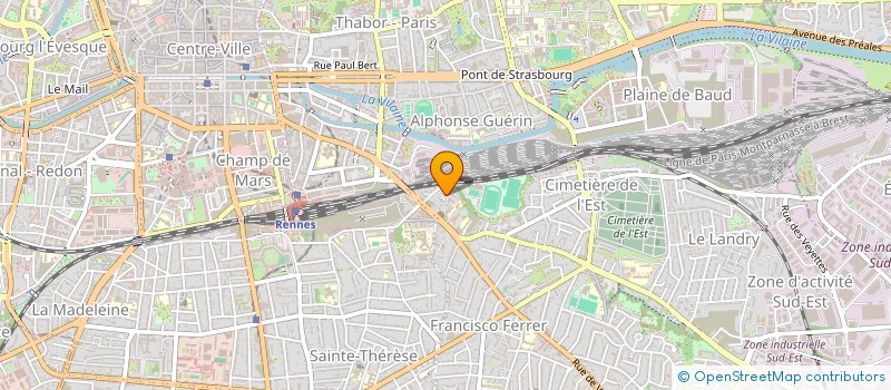 localisation de l'entreprise MONSIEUR CHRISTOPHER HALL  RENNES