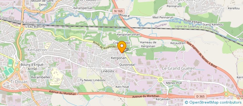 localisation de l'entreprise MONSIEUR CHRISTOPHER HASCOET  QUIMPER