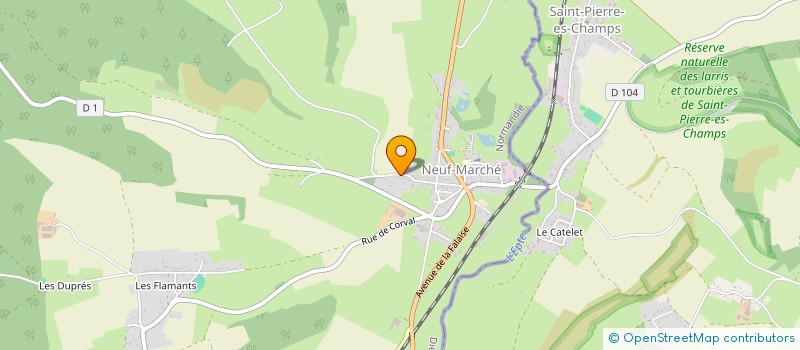 localisation de l'entreprise MONSIEUR CHRISTOPHER HENNIN  NEUF-MARCHE