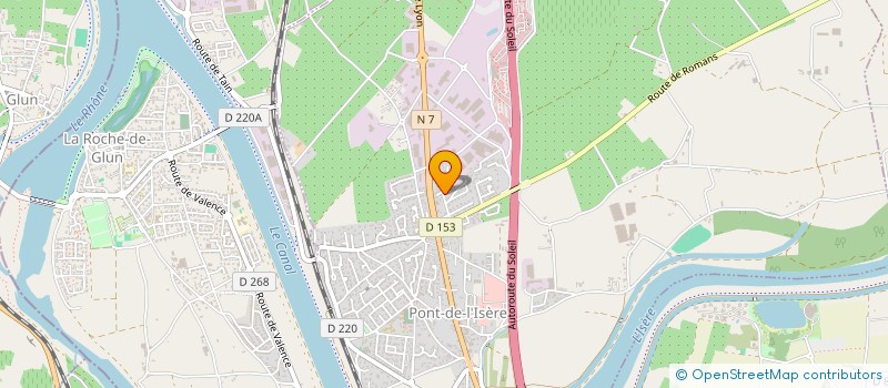 localisation de l'entreprise MONSIEUR CHRISTOPHER HERITIER  PONT DE L'ISERE