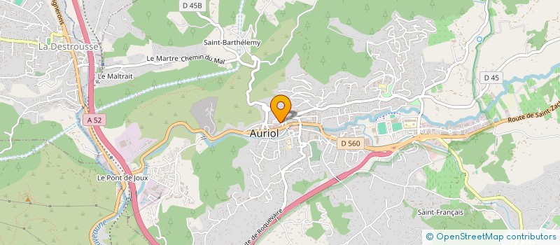 localisation de l'entreprise MONSIEUR CHRISTOPHER HONORE  AURIOL