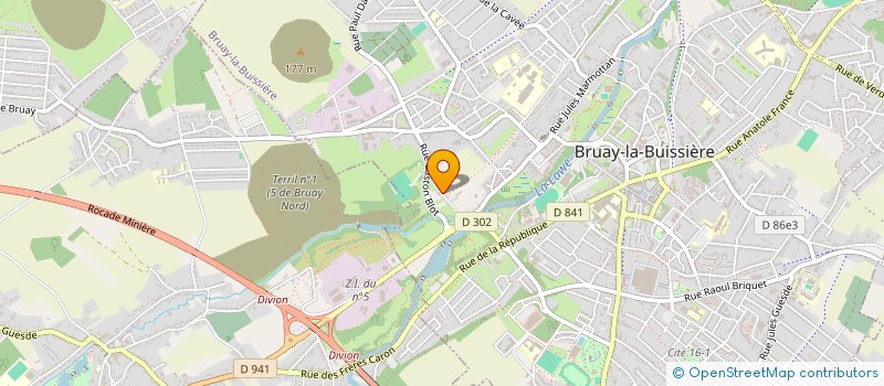 localisation de l'entreprise MONSIEUR CHRISTOPHER HOURRIEZ  BRUAY-LA-BUISSIERE