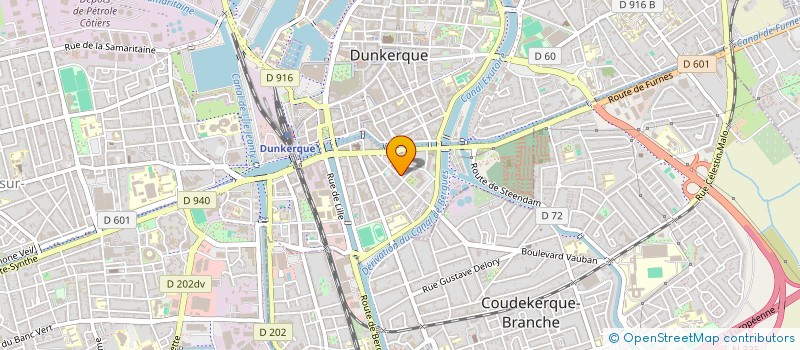 localisation de l'entreprise MONSIEUR CHRISTOPHER HUBBEN à DUNKERQUE