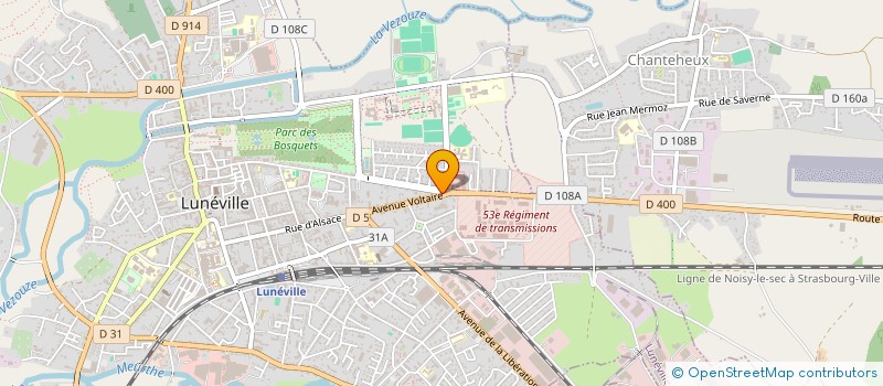 localisation de l'entreprise MONSIEUR CHRISTOPHER HUMBERT  LUNEVILLE